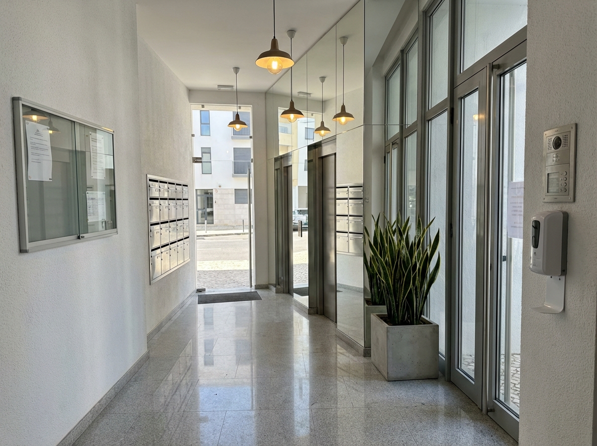 Hall de Entrada de Edifício Moderno