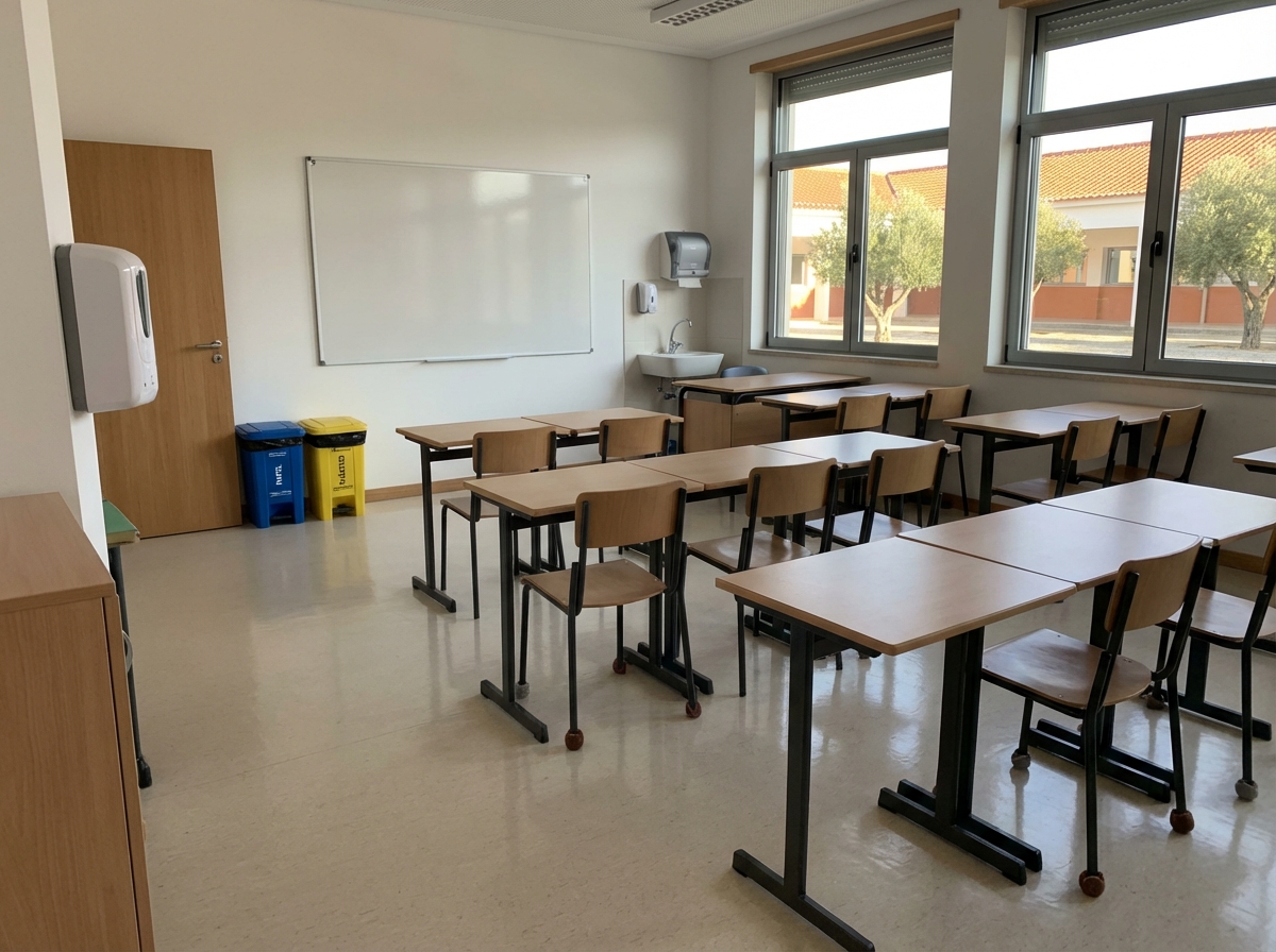 Ambiente Escolar Moderno e Limpo